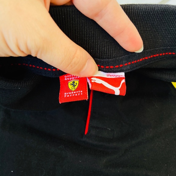 Vintage 90s Puma Ferrari polo short sleeve shirt - Picture 4 of 4